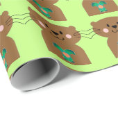 Otter Heart Cadeaupapier (Rol Hoek)
