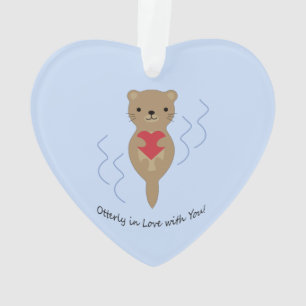 Otter in de liefde met jou Otter Ornament