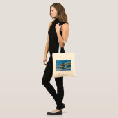 Otter in het Zee Schilderen Tote Bag (Voorkant (model))