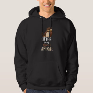 Otter is mijn dierlijke Lutra Mink Animal Humor Pr Hoodie