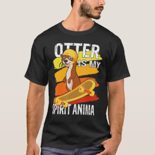 Otter is mijn gedistilleerde dierotter met skatebo t-shirt