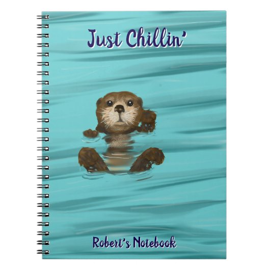 Otter, Juste Chillin' Spiral Photo Carnet (Devant)