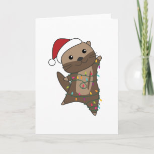 Otter-kerstwinterdieren otter kaart