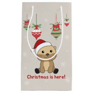 Otter-kerstwinterdieren otter Small Gi Klein Cadeauzakje