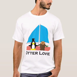 Otter Love bruiloft T-shirt