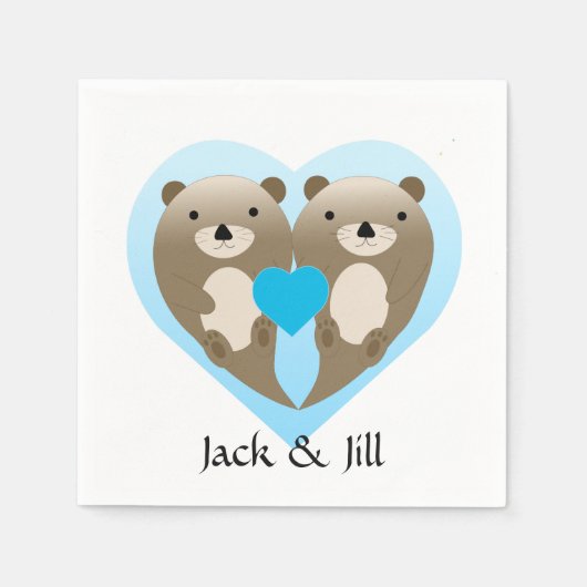 Otter Love Servet (Voorkant)