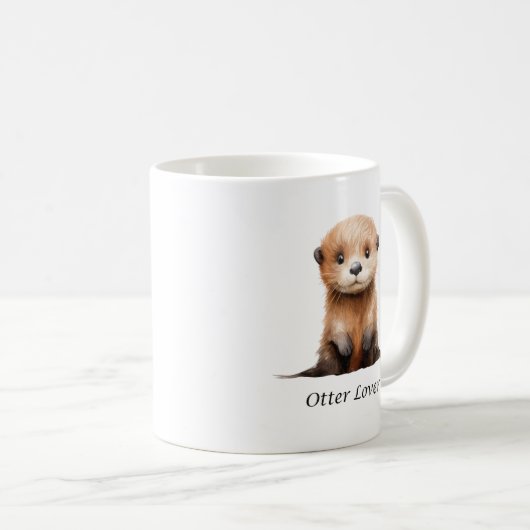 Otter Lover Mok - Leuke Otter Mok (Voorkant rechts)