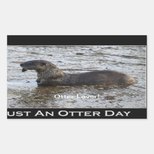 "Otter Lover" Wildlife Sticker Gifts