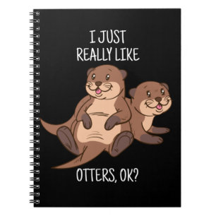 Otter Lover Women Zee Otter Gift for Men Otter Notitieboek