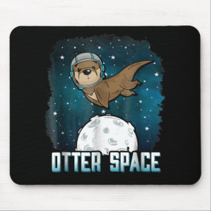 Otter Lovers Otter Space Funny BuitSpace Animal Muismat