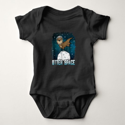 Otter Lovers |Otter Space Funny BuitSpace Animal Romper (Voorkant)