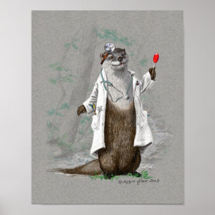 Otter Medicine - Afdruk of Poster