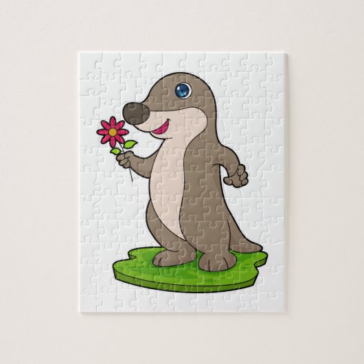 otter met ventilator legpuzzel (Verticaal)