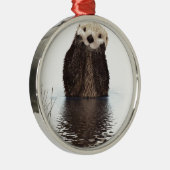otter metalen ornament (Rechts)