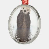 otter metalen ornament (Links)