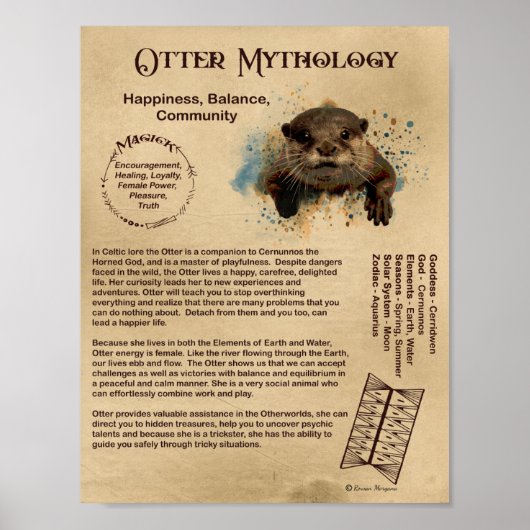 OTTER MYTHOLOGIE POSTER (Devant)