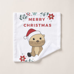 Otter Noël Neige Animaux d'hiver Otter