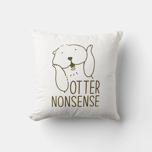 Otter Nonsense Kussen (Voorkant)