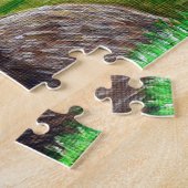 Otter op een rivieroever legpuzzel (Zijkant)