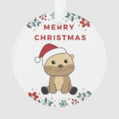 Otter-Ornament voor winterwinterdieren Ornament (voorkant)