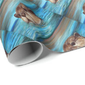 Otter Painting Cadeaupapier (Rol Hoek)