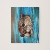 Otter Painting Legpuzzel (Verticaal)