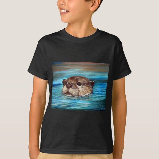 Otter Painting T-shirt (Voorkant)