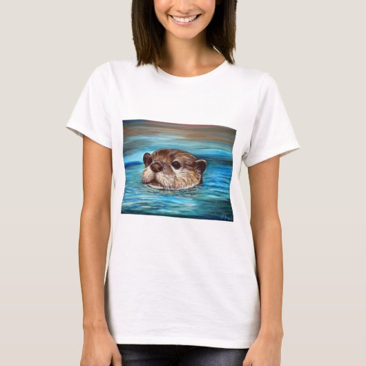 Otter Painting T-shirt (Voorkant)