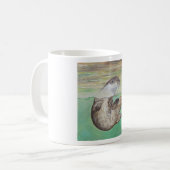 Otter Painting van de afspeelrivier Koffiemok (Voorkant links)