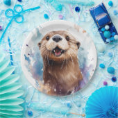 otter papieren bordje (Feest)