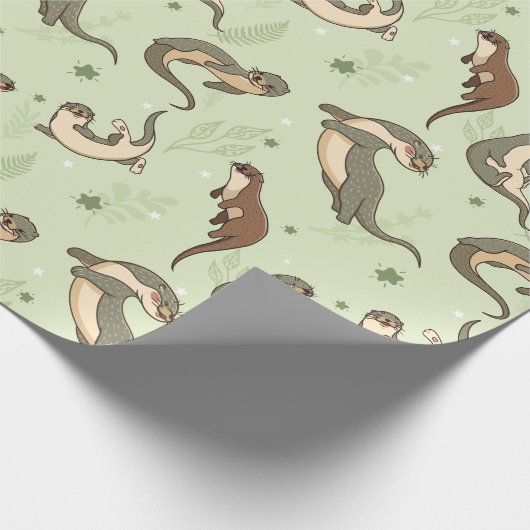 Otter Pattern Cadeaupapier (Hoek)