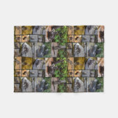 Otter Photo Collage petite couverture en polaire (Devant (Horizontal))