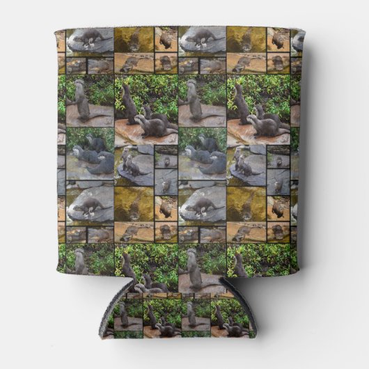 Otter Photo Collage, Titulaire Glacière Stubby, (Devant)