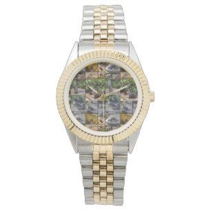 Otter Photo Collage, Unisex Two Toned Watch Horloge