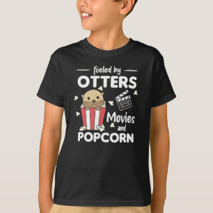 Otter Popcorn Films Night Sweet Otter Films T-shirt