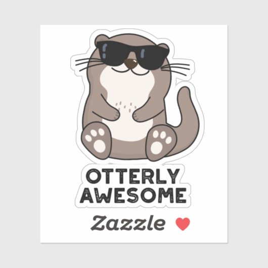 Otter Pun Geweldige Sticker (Vel)