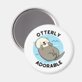 Otter Pun... Schattig Magneet (Voorkant / Achterkant)