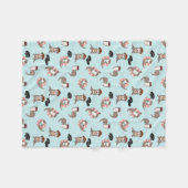 Otter Pups Fleece Blanket (Voorkant (Horizontaal))