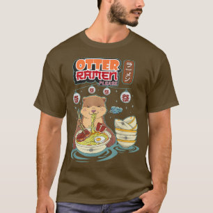 Otter ramen alsjeblieft grappige pun udon Japanse  T-shirt
