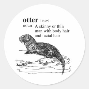 Otter Ronde Sticker