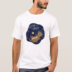Otter Ruimte Grappige Astronaut Otter Pun T-shirt