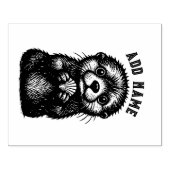 Otter & Shell Rubberstempel (Afrduk)