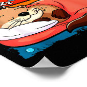 Otter Sleeng Animal Pajamas Nap Pjs Outfit Sea Ott Poster (Hoek)