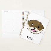 Otter souriant mignon (Devant avec enveloppe)