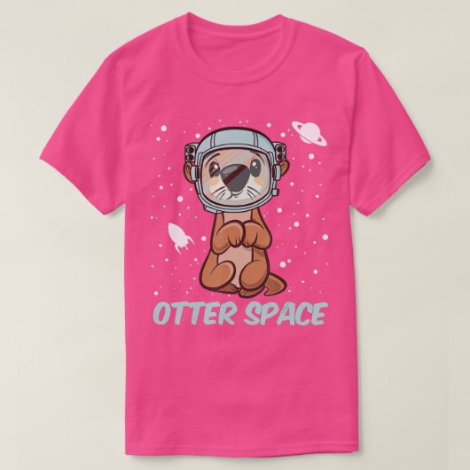 Otter Space Funny Otter Pun T-shirt (Design voorkant)