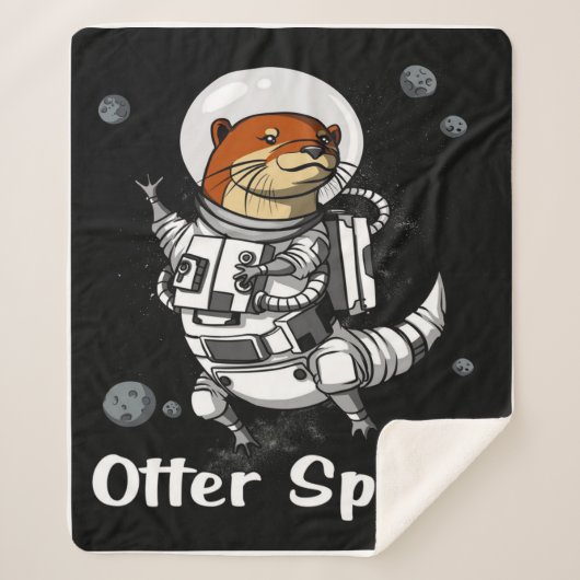 Otter Space Sherpa Deken (Voorkant)