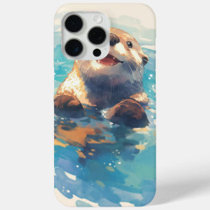 Otter spetterend door het zonlicht iPhone 15 pro max hoesje