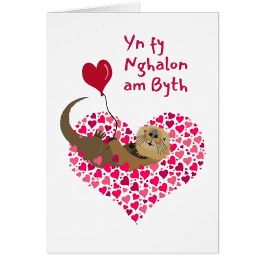 Otter St. Dwynwen's Day Yn fy Nghalon am Byth (Voorkant)
