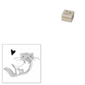 Otter stempel! 	rubberstempel (Gestempeld)