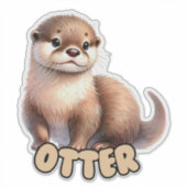 OTTER - STICKER DE NURSERY (Devant)